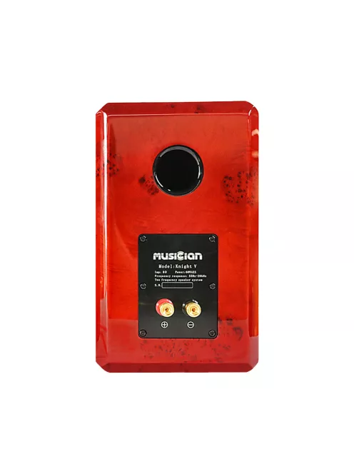 MUSICIAN AUDIO KNIGHT V - Kétutas passzív bassreflex Hi-Fi polchangfal pár - Vörös