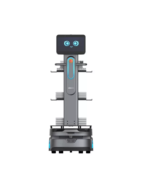 ORIONSTAR CARRYBOT D150 MODEL 2 - Önvezető szállítórobot M.I. vezérléssel 150kg teherbírással, szállítópolcos felépítménnyel