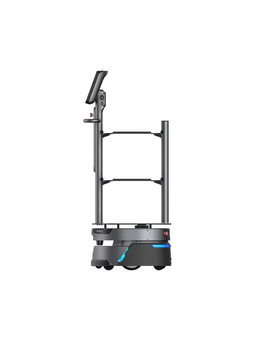 ORIONSTAR CARRYBOT D150 MODEL 2 - Önvezető szállítórobot M.I. vezérléssel 150kg teherbírással, szállítópolcos felépítménnyel