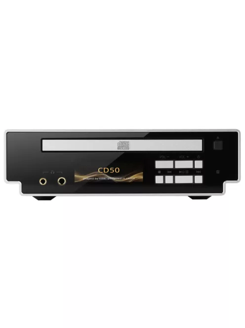SHANLING CD50 - Asztali CD lejátszó DAC fejhallgató erősítéssel 4.4mm szimmetrikus kimenettel - Ezüst