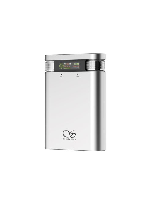 SHANLING H2 - Hordozható DAC és fejhallgató erősítő zenelejátszóval Bluetooth 5.0 LDAC 32bit 384kHz DSD256 - Ezüst