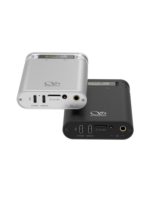 SHANLING H2 - Hordozható DAC és fejhallgató erősítő zenelejátszóval Bluetooth 5.0 LDAC 32bit 384kHz DSD256 - Ezüst