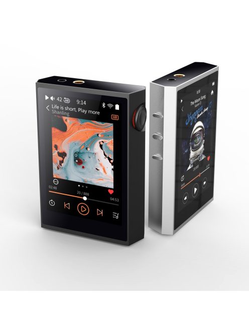 SHANLING M1 PLUS - Hordozható audio lejátszó WiFi Bluetooth 5.2 aptX HD LDAC 32bit 768kHz DSD512 - Ezüst