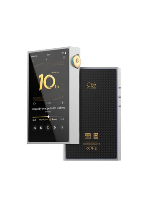 SHANLING M5 ULTRA 10TH ANNIVERSARY EDITION - Hordozható audio lejátszó WiFi Bluetooth 5.2 aptX HD LDAC MQA 32bit 768kHz DSD512 - Ezüst