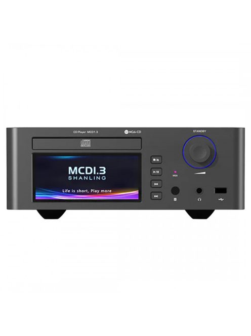 SHANLING MCD1.3 - Asztali CD lejátszó DAC fejhallgató erősítéssel és Streamer WiFi Bluetooth 5 aptX HD LDAC MQA-CD 32bit 768kHz DSD512 - Fekete