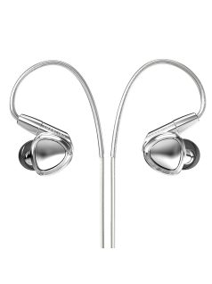   SHANLING ME500S - Egy dinamikus és kettő BA meghajtós In-ear monitor fülhallgató ezüstözött réz MMCX kábellel