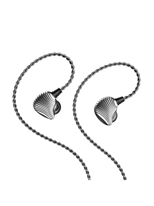 SHANLING ME600 - Kettő dinamikus és három BA meghajtós In-ear monitor fülhallgató ezüstözött réz MMCX kábellel - Ezüst