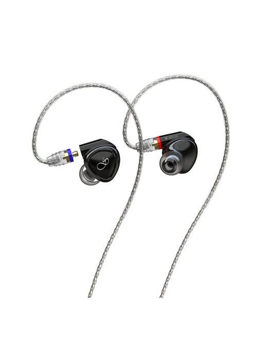 SHANLING MG100 - Egy dinamikus meghajtós In-ear monitor fülhallgató ezüstözött réz MMCX kábellel - Fekete