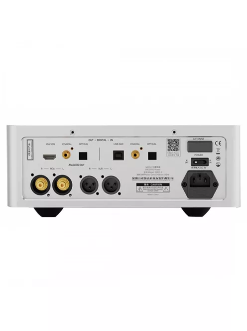 SHANLING SCD1.3 - Asztali SACD lejátszó DAC fejhallgató erősítéssel és Streamer WiFi Bluetooth 5 aptX HD LDAC 32bit 768kHz DSD512 - Ezüst