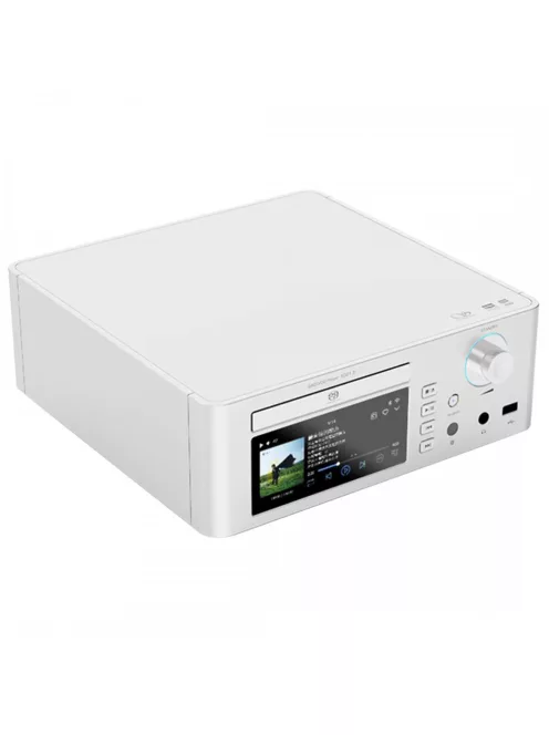 SHANLING SCD1.3 - Asztali SACD lejátszó DAC fejhallgató erősítéssel és Streamer WiFi Bluetooth 5 aptX HD LDAC 32bit 768kHz DSD512 - Ezüst