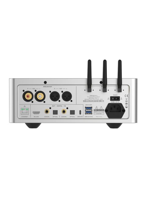 SHANLING SM1.3 - Asztali Streamer DAC fejhallgató erősítéssel WiFi Bluetooth 5.2 aptX HD LDAC MQA 32bit 768khz DSD512 - Ezüst