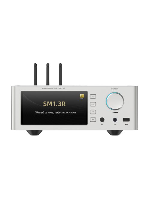 SHANLING SM1.3R - Asztali Streamer R2R DAC fejhallgató erősítéssel WiFi Bluetooth 5.2 aptX HD LDAC MQA 32bit 768khz DSD512 - Ezüst