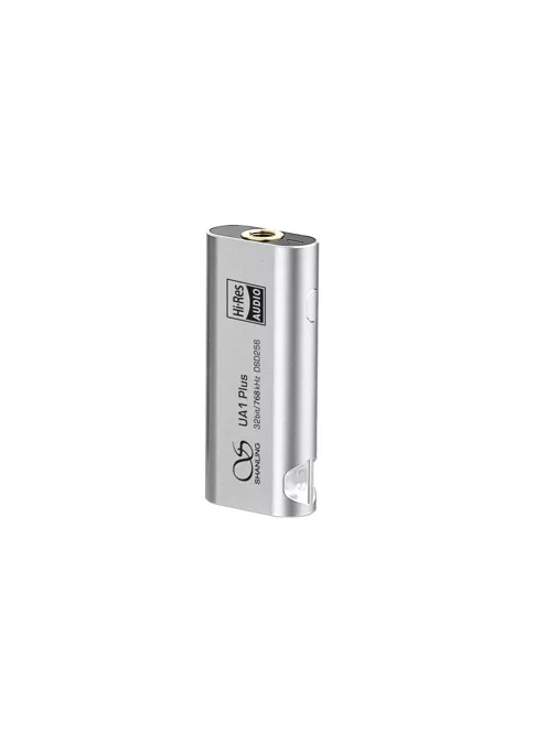 SHANLING UA1 PLUS - Hordozható DAC és fejhallgató erősítő 32bit 768kHz DSD256 - Ezüst