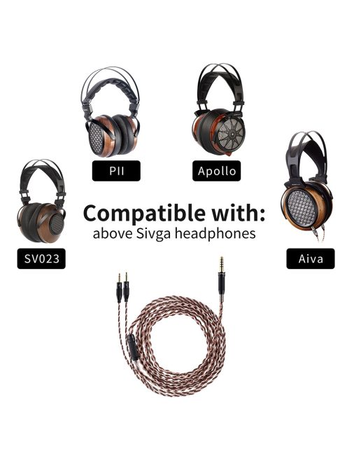 SIVGA AUDIO HEADPHONE CABLE - 6N OCC fejhallgató kábel - 4,4mm