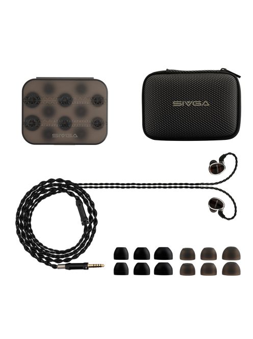 SIVGA AUDIO NIGHTINGALE - Egy planar meghajtós In-ear monitor fülhallgató ezüstözött réz 2-Pin kábellel