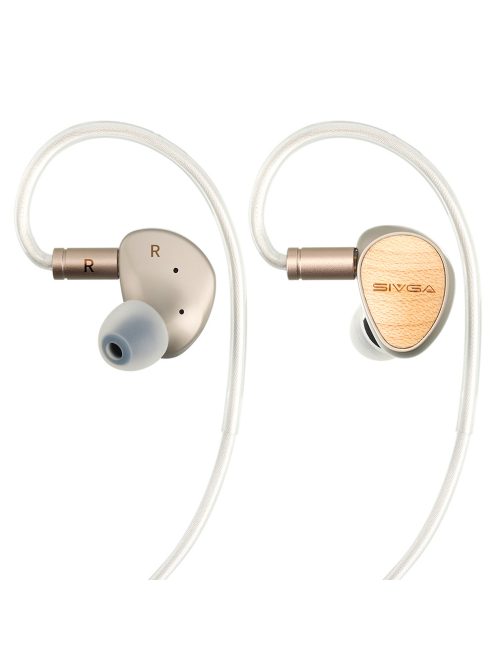 SIVGA AUDIO QUE - Egy dinamikus meghajtós In-ear monitor fülhallgató ezüstözött réz 2-Pin kábellel