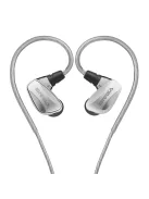SIVGA AUDIO SM100 - Kettő dinamikus meghajtós in-ear fülhallgató mikrofonnal és ezüstözött cserélhető 2-pin kábellel
