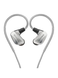   SIVGA AUDIO SM100 - Kettő dinamikus meghajtós in-ear fülhallgató mikrofonnal és ezüstözött cserélhető 2-pin kábellel