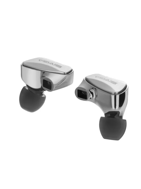 SIVGA AUDIO SM100 - Kettő dinamikus meghajtós in-ear fülhallgató mikrofonnal és ezüstözött cserélhető 2-pin kábellel