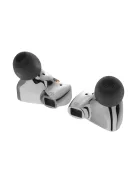 SIVGA AUDIO SM100 - Kettő dinamikus meghajtós in-ear fülhallgató mikrofonnal és ezüstözött cserélhető 2-pin kábellel