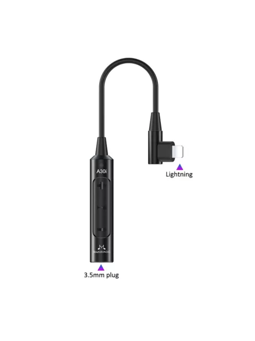 SOUNDMAGIC A30i - Hordozható DAC és fejhallgató erősítő Lightning csatlakozóval