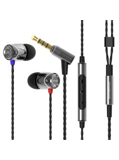   SOUNDMAGIC E10C - Különleges minőségű, díjnyertes vezetékes fülhallgató mikrofonnal - Ezüst