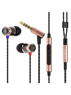   SOUNDMAGIC E10C - Különleges minőségű, díjnyertes vezetékes fülhallgató mikrofonnal - Arany