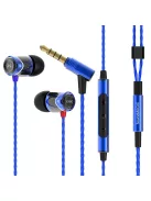 SOUNDMAGIC E10C - Különleges minőségű, díjnyertes vezetékes fülhallgató mikrofonnal - Kék