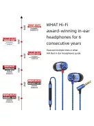 SOUNDMAGIC E10C - Különleges minőségű, díjnyertes vezetékes fülhallgató mikrofonnal - Kék