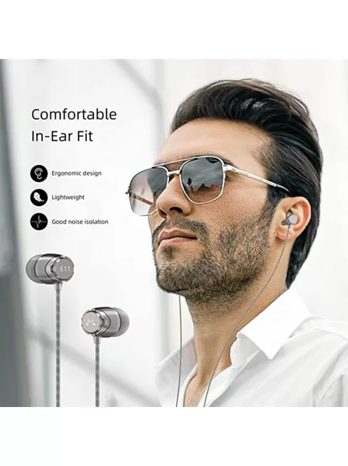 SOUNDMAGIC E11 - Díjnyertes, precíz hangzású audiofil vezetékes fülhallgató - Gunmetal