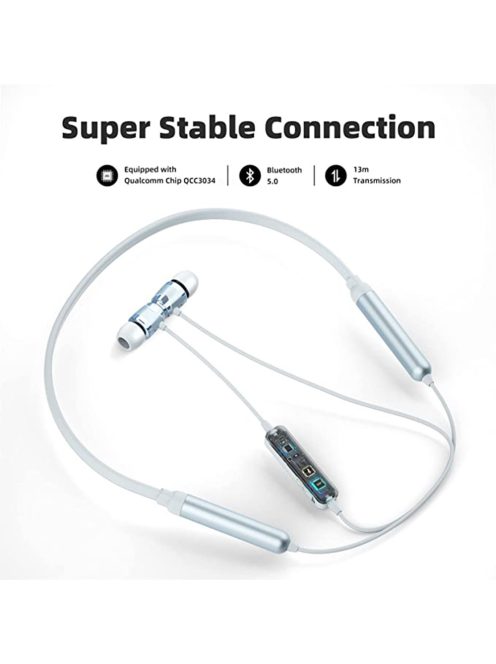 SOUNDMAGIC E11BT - Kimagaslóan részletező hangzású, Bluetooth fülhallgató 24bit-es DAC-kal és extra hosszú üzemidővel - Kék