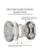 SOUNDMAGIC E11D - Digitális vezetékes fülhallgató Type-C csatlakozóval, mikrofonnal - Fekete