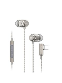   SOUNDMAGIC E11D - Digitális vezetékes fülhallgató Type-C csatlakozóval, mikrofonnal - Gunmetal