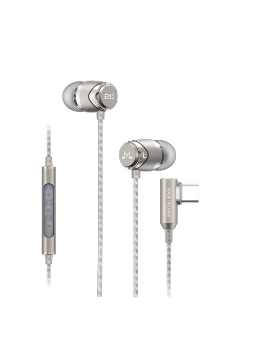 SOUNDMAGIC E11D - Digitális vezetékes fülhallgató Type-C csatlakozóval, mikrofonnal - Gunmetal