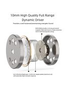 SOUNDMAGIC E11D - Digitális vezetékes fülhallgató Type-C csatlakozóval, mikrofonnal - Gunmetal