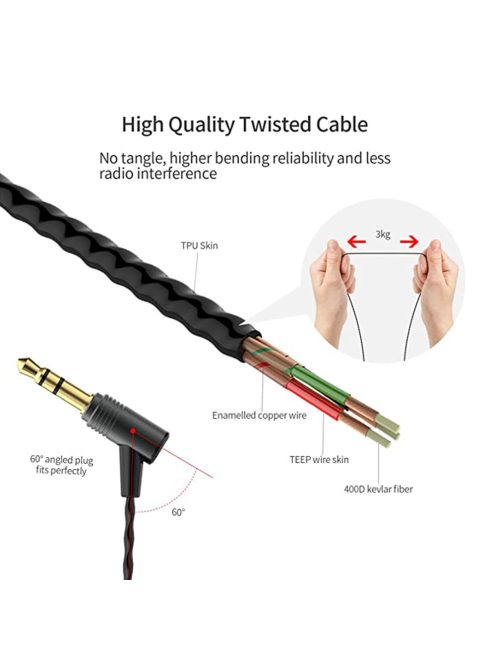 SOUNDMAGIC E50 - Különleges minőségű vezetékes Hi-Fi fülhallgató - Gunmetal