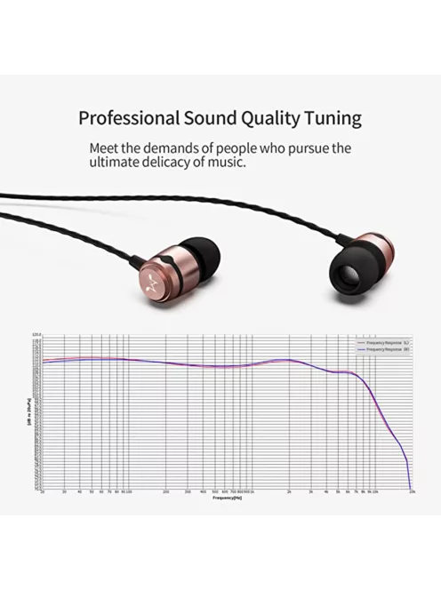 SOUNDMAGIC E50C - Különleges minőségű vezetékes Hi-Fi fülhallgató mikrofonnal - Arany