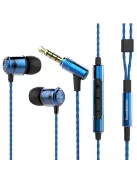 SOUNDMAGIC E50C - Különleges minőségű vezetékes Hi-Fi fülhallgató mikrofonnal - Kék