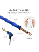 SOUNDMAGIC E50C - Különleges minőségű vezetékes Hi-Fi fülhallgató mikrofonnal - Kék