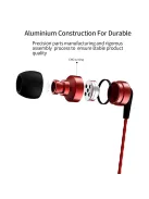SOUNDMAGIC E80 - Csúcsminőségű Hi-Fi stereo fülhallgató - Piros
