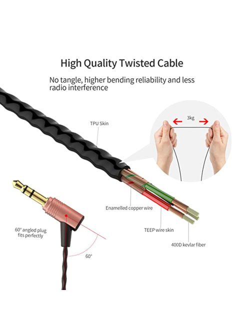 SOUNDMAGIC E80 - Csúcsminőségű Hi-Fi stereo fülhallgató - Arany
