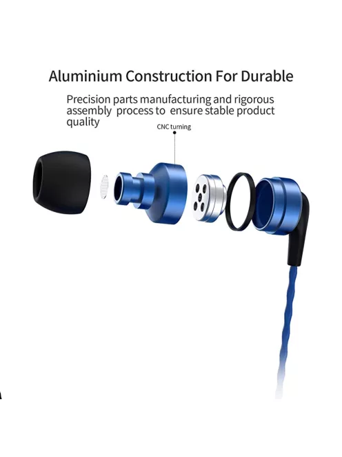 SOUNDMAGIC E80 - Csúcsminőségű Hi-Fi stereo fülhallgató - Kék