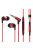 SOUNDMAGIC E80C - Csúcsminőségű Hi-Fi sztereo fülhallgató mikrofonnal - Piros