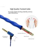 SOUNDMAGIC E80C - Csúcsminőségű Hi-Fi sztereo fülhallgató mikrofonnal - Kék