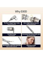 SOUNDMAGIC E80D - Egy dinamikus meghajtós In-ear fülhallgató Type-C csatlakozóval - Gunmetal