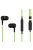 SOUNDMAGIC ES18S Mikrofonos vezetékes fülhallgató - Fekete-Zöld