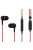 SOUNDMAGIC ES18S Mikrofonos vezetékes fülhallgató - Fekete-Piros