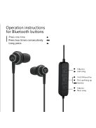 SOUNDMAGIC ES20BT - Bluetooth mikrofonos fülhallgató - Fekete