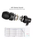 SOUNDMAGIC ES30C - Minőségi vezetékes mikrofonos fülhallgató - Fekete