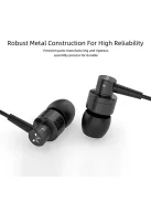 SOUNDMAGIC ES30C - Minőségi vezetékes mikrofonos fülhallgató - Fekete